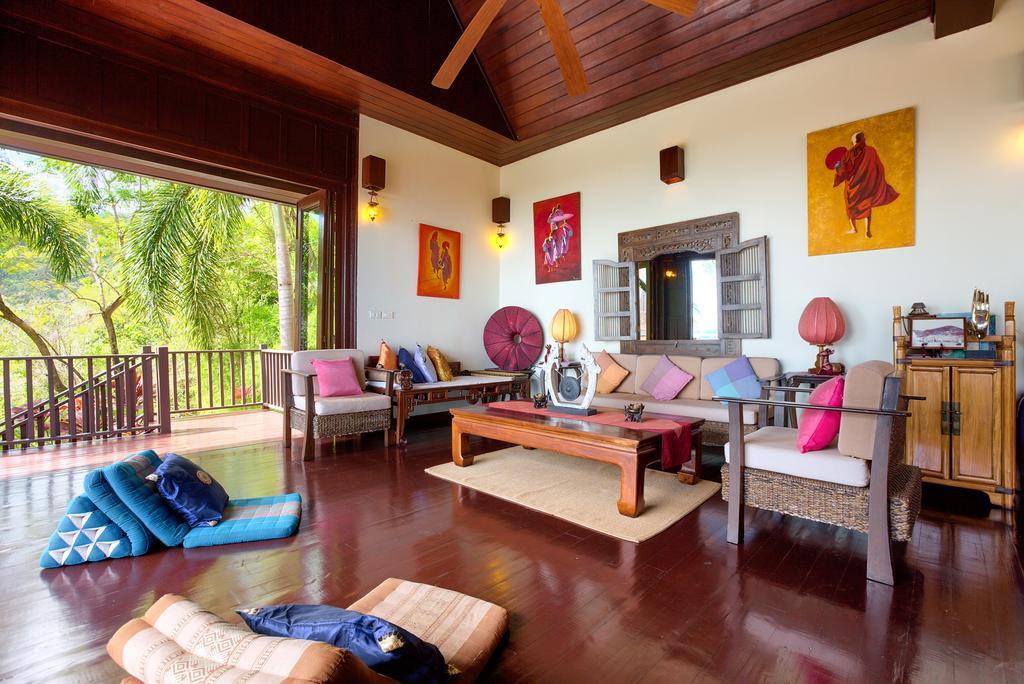 Villa Thai Teak - Panoramic Sea & Sunset Views Ko Samui Værelse billede