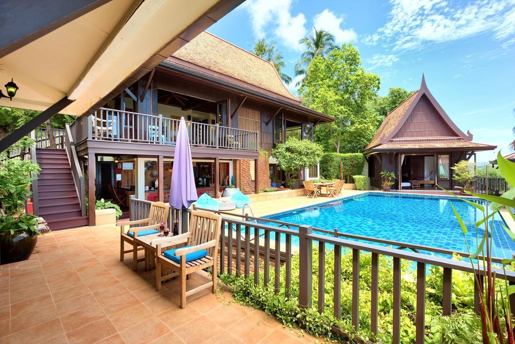 Villa Thai Teak - Panoramic Sea & Sunset Views Ko Samui Værelse billede