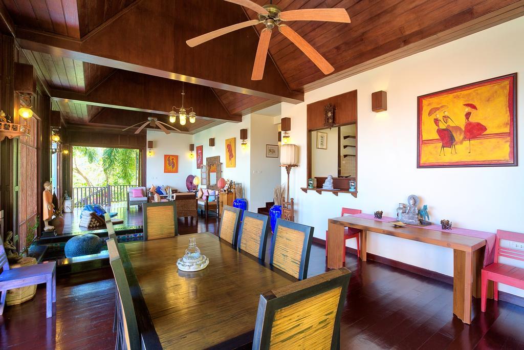 Villa Thai Teak - Panoramic Sea & Sunset Views Ko Samui Værelse billede