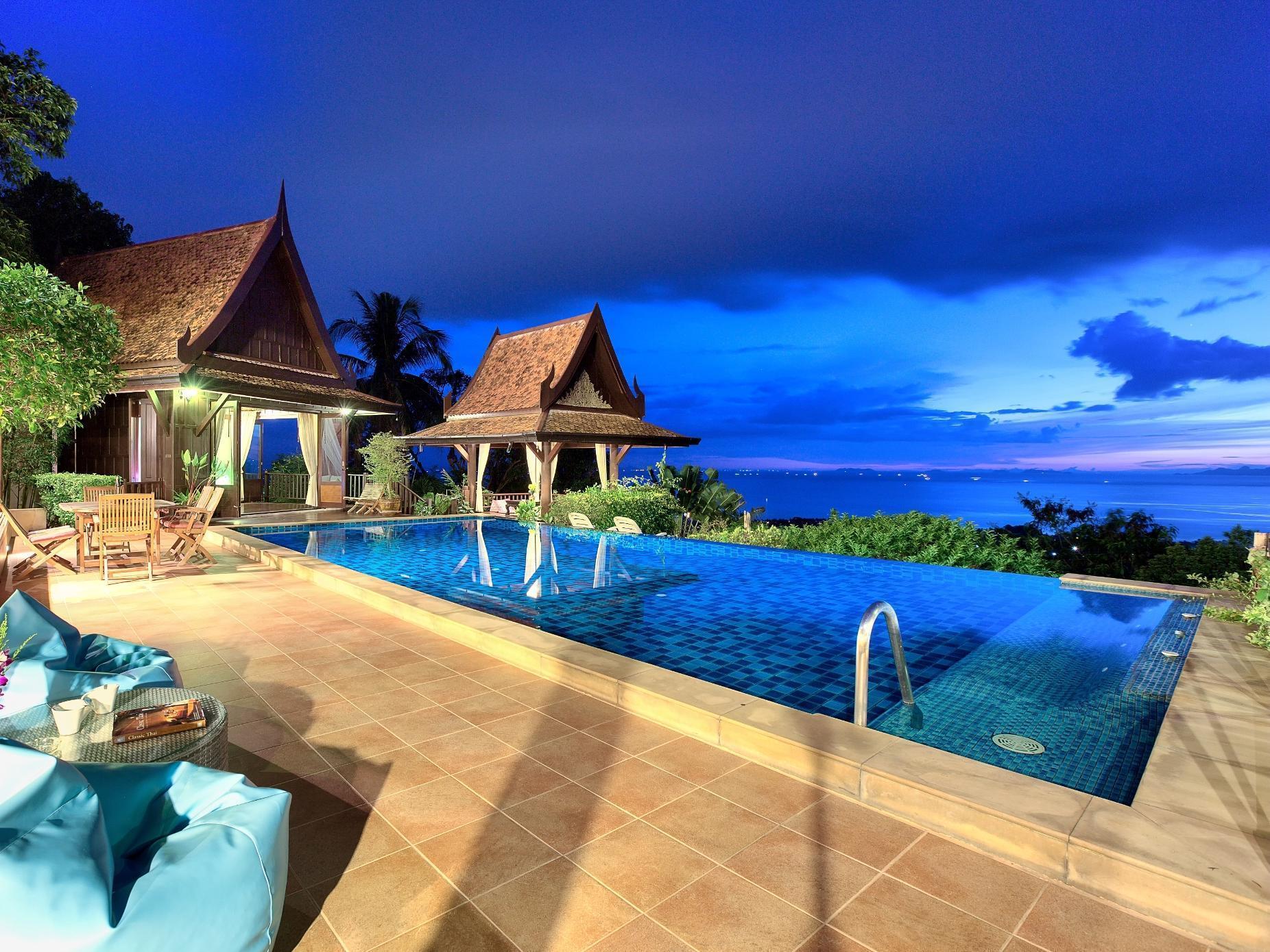 Villa Thai Teak - Panoramic Sea & Sunset Views Ko Samui Eksteriør billede